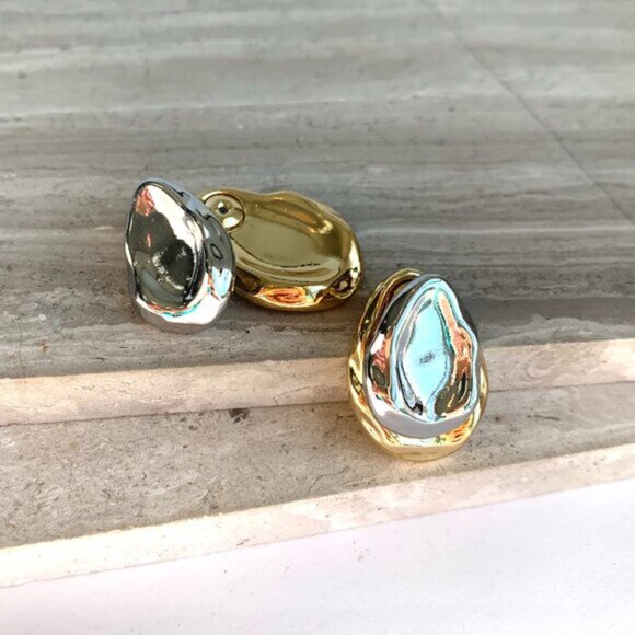 NEW~ Anthropologie The Petra Mixed Flat Post Earrings - Picture 7 of 9